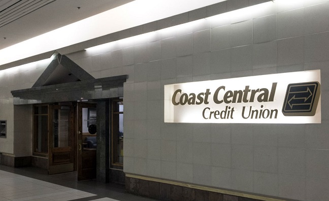 Coast Central Member Services Branch storefront within the Eureka Bayshore Mall
