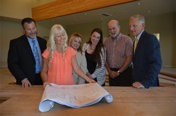 Coast Central's business services meets with McLean Foundation - Chris Nelson, Denise Marshall, Mandy Marquez, Lauren Correll, Dennis Scott, Bob Moore