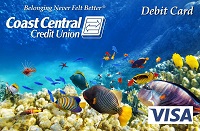 Picture of debit card with Tropical Fish design